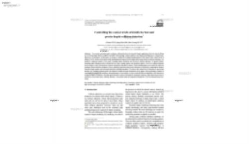 Controlling the contact levels of details for fast and precise haptic collision detection*